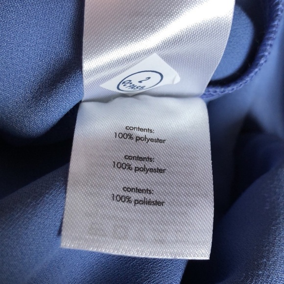 We Wore What NWT Slate Blue Satin Slip Dress - Picture 10 of 12